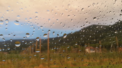 Raindrops on the window