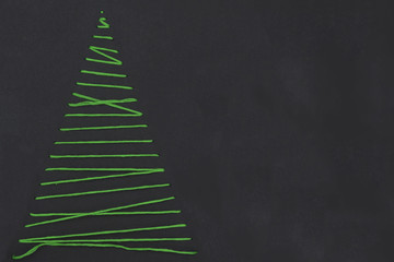 Xmas decorations crafts: tree greeting