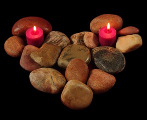 Stone collected in shape of heart
