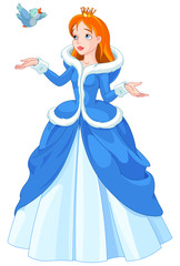 Fototapeta premium Princess and Bird