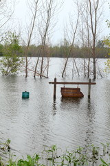Naklejka premium Flood in Midwest
