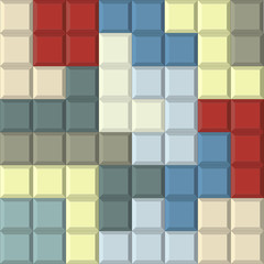 Seamless colorful background with tetris shapes