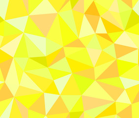 Geometric vector seamless background of yellow triangles