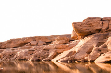 Sam-Pan-Bok Grand Canyon , Amazing of rock hole stone in Mekong