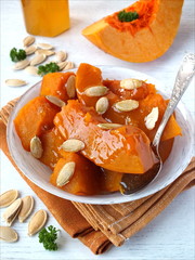 Тыква пареная, с мёдом.