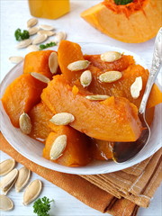 Тыква пареная, с мёдом.