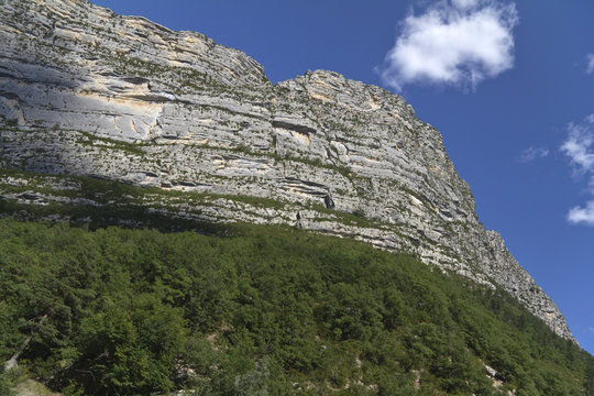 Mountainous landscape in Castellane. France