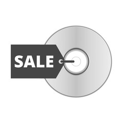 Blue-ray, DVD or CD disc with label sale