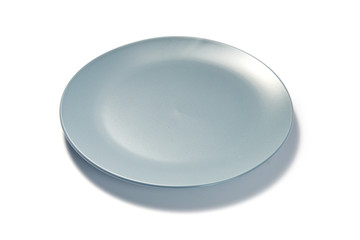 blue Plate on white background