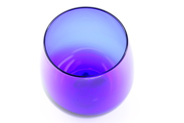 Blue gognac glass