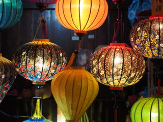 vietnamese lanterns at shop in Hoi An