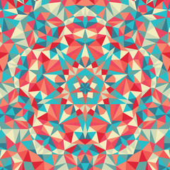 Kaleidoscope geometric colorful pattern. Abstract background
