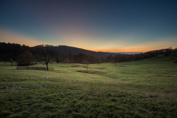 sunset in black forest, Germany