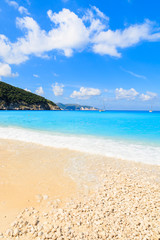 Fototapeta na wymiar Paradise Myrtos beach with turquoise sea water on Kefalonia island, Greece