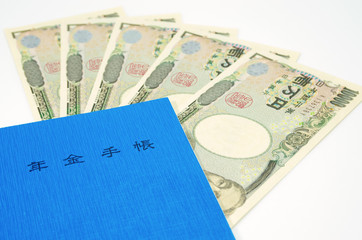 年金手帳と現金