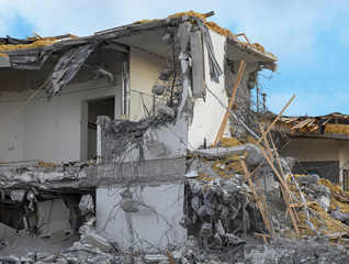 Demolished building
