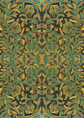  .Bright embroidered bedspread