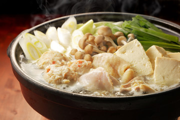 鶏の寄せ鍋　Chicken hot pot