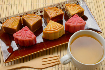 Moon cakes for the Chinese Mid-autumn festival