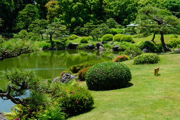 Kiyosumi Gardens in Tokyo