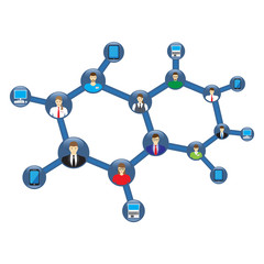 Social Network. Icon, sign.