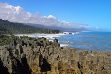 Amazing shapes of Pancake rocks