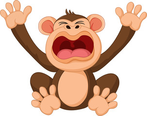 cute Cartoon monkey of illustration
