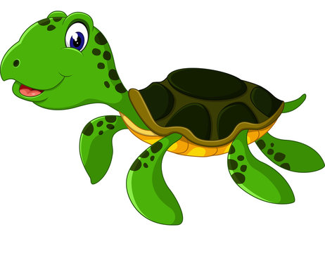 Cute cartoon turtle of illustration
