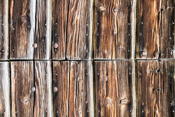 Wooden wall of an old barn.