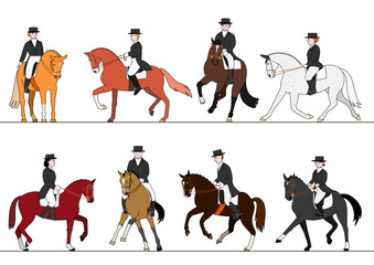 dressage action set © Ayumi Onishi