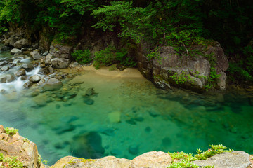 Atera Valley in Kiso, Nagano, Japan