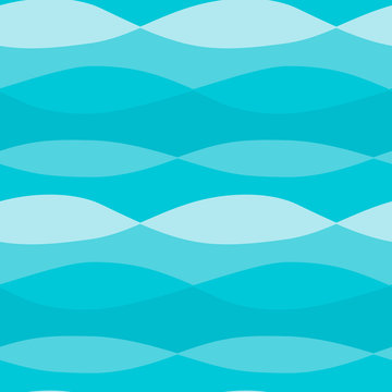 illustration of blue shade wave seamless background