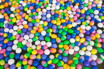 Colorful ball on the water