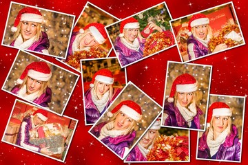 Christmas Santa Claus collage 