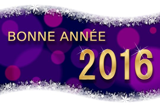 Carte de vœux Bonne Année 2016. (m2)