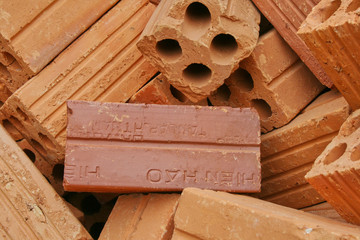 clay bricks for building