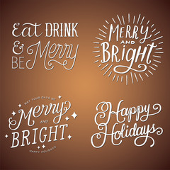 Hand-Lettered Holiday Messages   © Giraphics