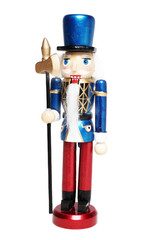 nutcracker soldier isolated on white background