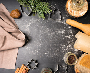 homemade gingerbread and cookies cooking process