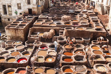view of old medina in Fes