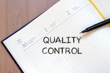 Quality control write on notebook