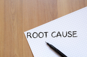 Root cause write on notebook