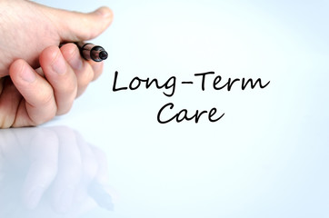Long-term care text concept
