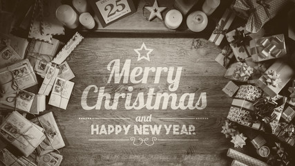 Merry Christmas and Happy New Year message