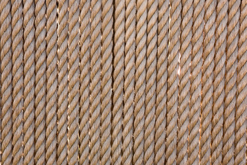 Background of twisted nautical ropes