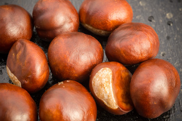 Fresh Chestnuts Macro