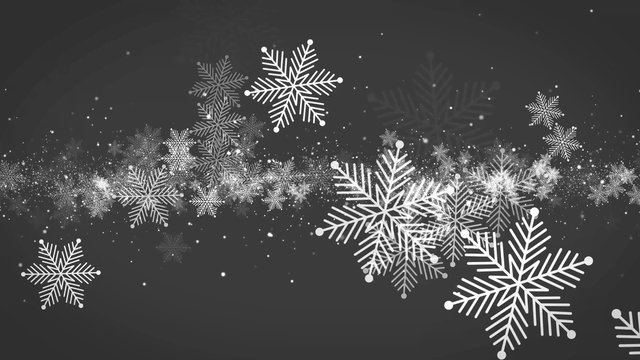 4k loop - Schneeflocken