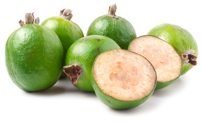 feijoa  on white background