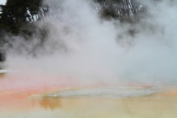 Colorful hot spring