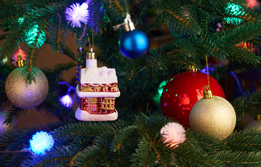 Christmas tree with Christmas decorations